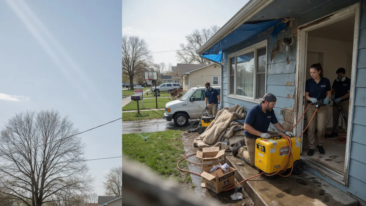 Basement Flood Cleanup in Midlothian, IL near me